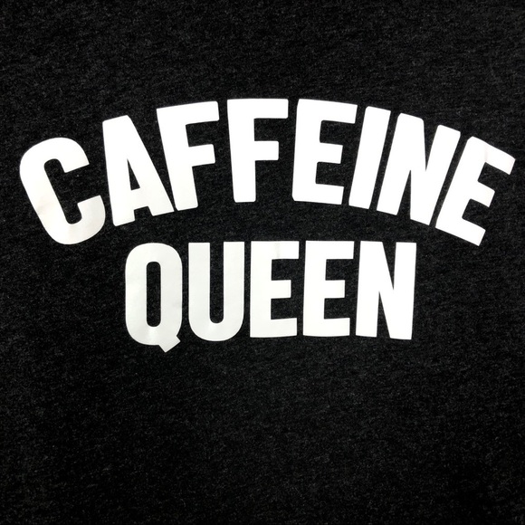 ☕️👑 Caffeine Queen Gray T-Shirt - Picture 3 of 6